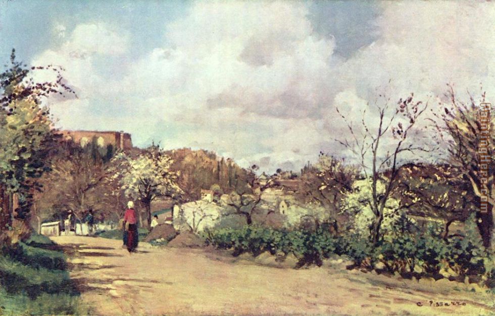 Vue de Louveciennes painting - Camille Pissarro Vue de Louveciennes art painting